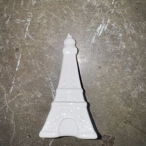 White Eiffel Tower Ceramic Decor